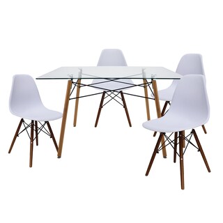 Foto 2 | Comedor Rectangular T5 Trendy Mundo In Cristal para 4 Personas