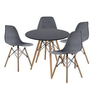 Foto 1 | Comedor Circular Mundo In 80 cm Oslo Multicolor + 4 Sillas Eames