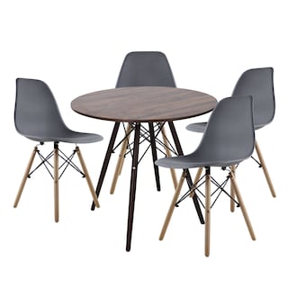 Foto 1 | Comedor Circular Mundo In 80 cm Oslo Multicolor + 4 Sillas Eames