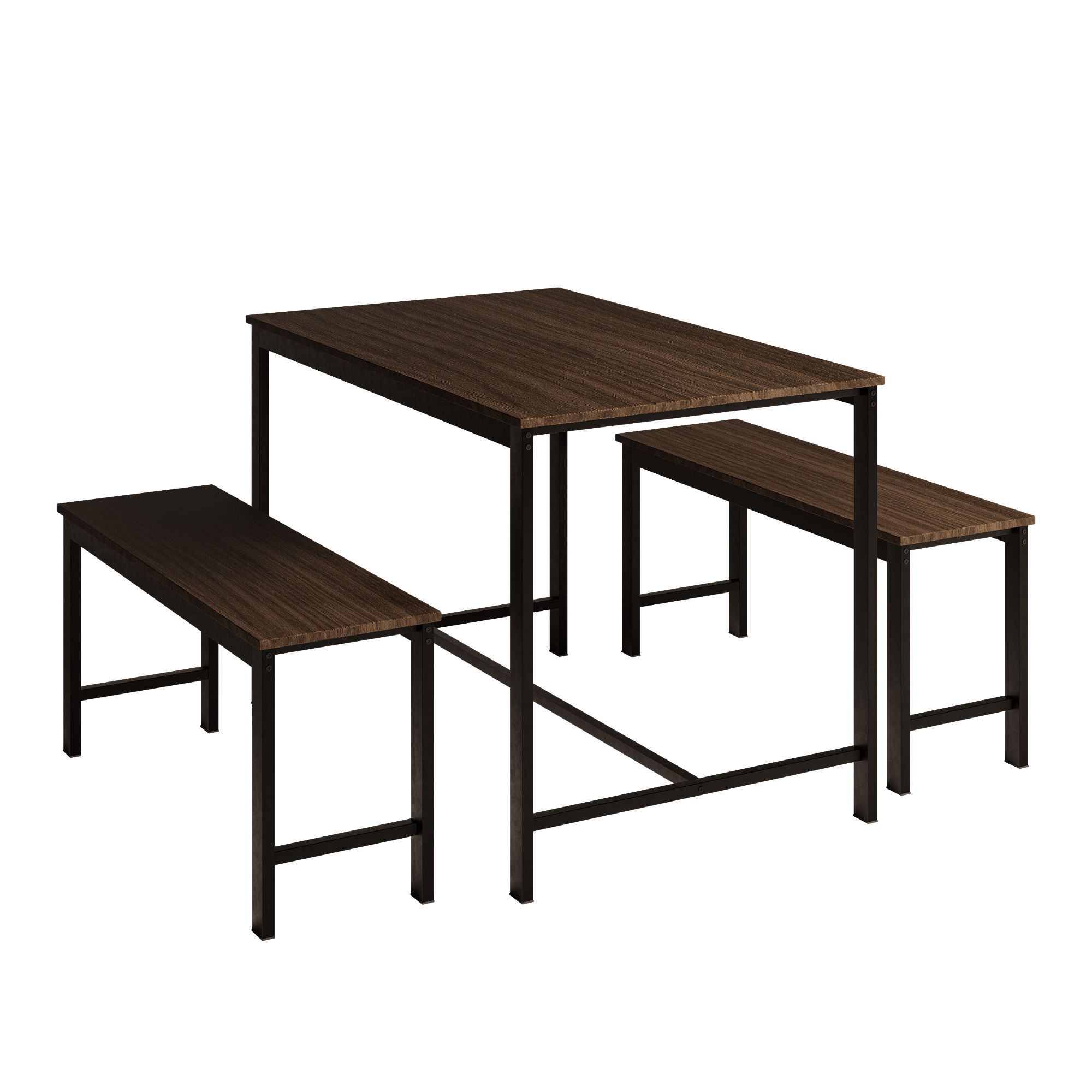 Comedor Mubson Naly con 2 Taburetes Antecomedor Café