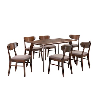 Foto 1 | Comedor con 6 Sillas Bossa Diphy Marrón
