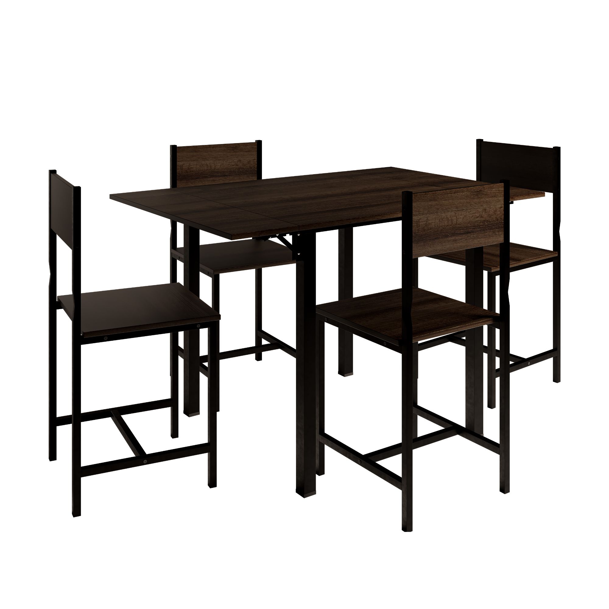 Comedor Mubson Ponce con 4 Sillas Antecomedor Café para Cocina