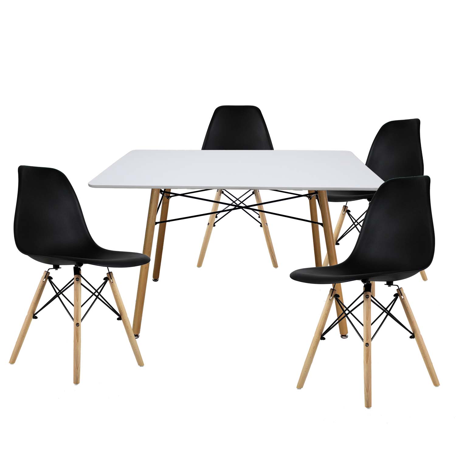 Comedor Rectangular Mundo In Oslo Multicolor para 4 Personas