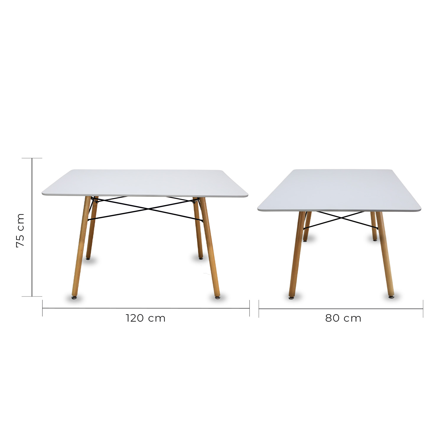 Foto 5 | Comedor Rectangular Mundo In Oslo color Blanco para 4 Personas