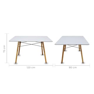Foto 5 | Comedor Rectangular Mundo In Oslo color Blanco para 4 Personas