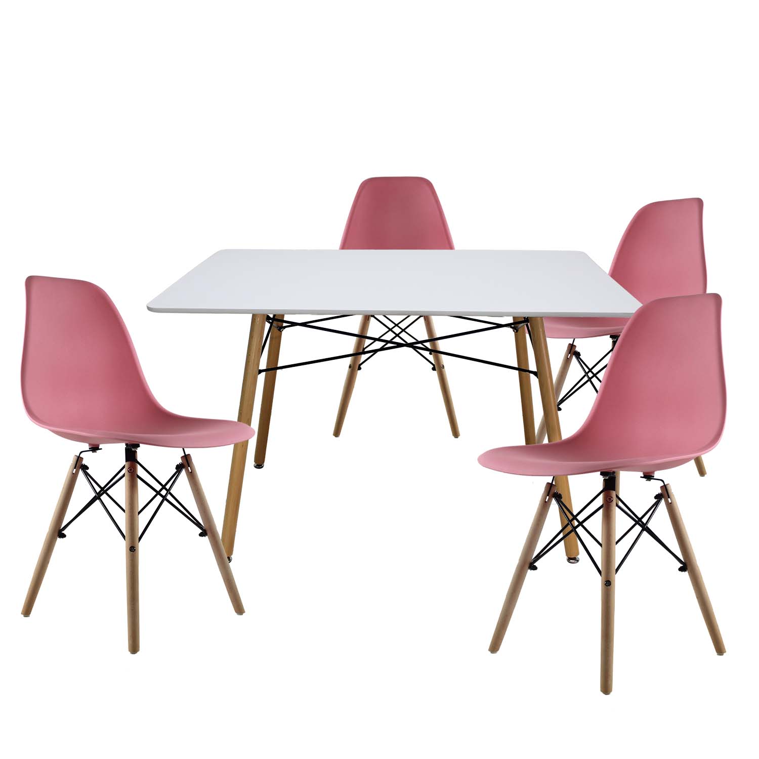 Comedor Rectangular Mundo In Oslo Multicolor para 4 Personas