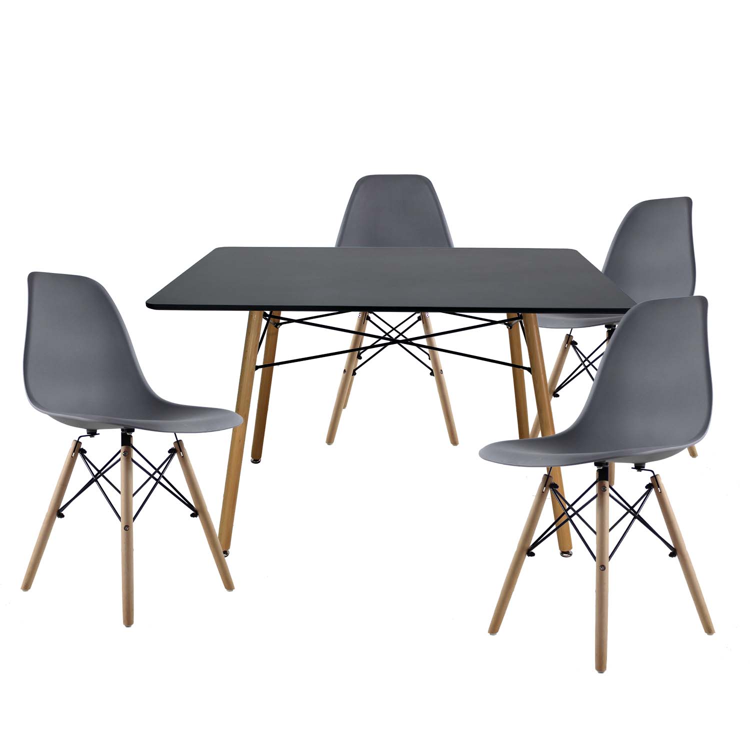 Comedor Rectangular Mundo In Oslo Multicolor para 4 Personas