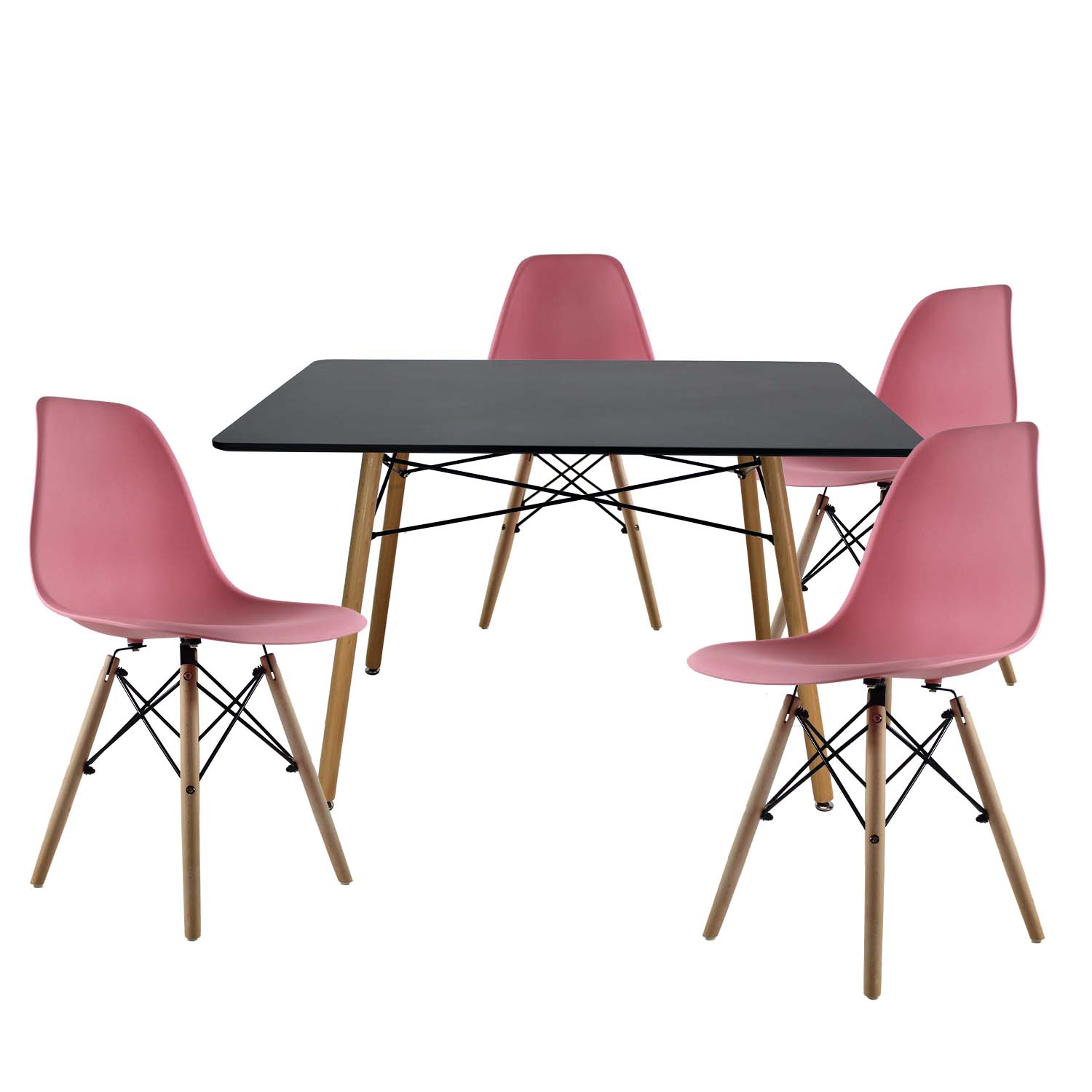 Comedor Rectangular Mundo In Oslo Multicolor para 4 Personas
