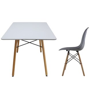 Foto 3 | Comedor Mundi In Gris con 4 Sillas