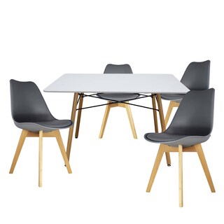 Foto 6 | Comedor Mundi In Gris con 4 Sillas