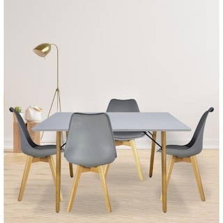 Foto 2 | Comedor Mundi In Gris con 4 Sillas