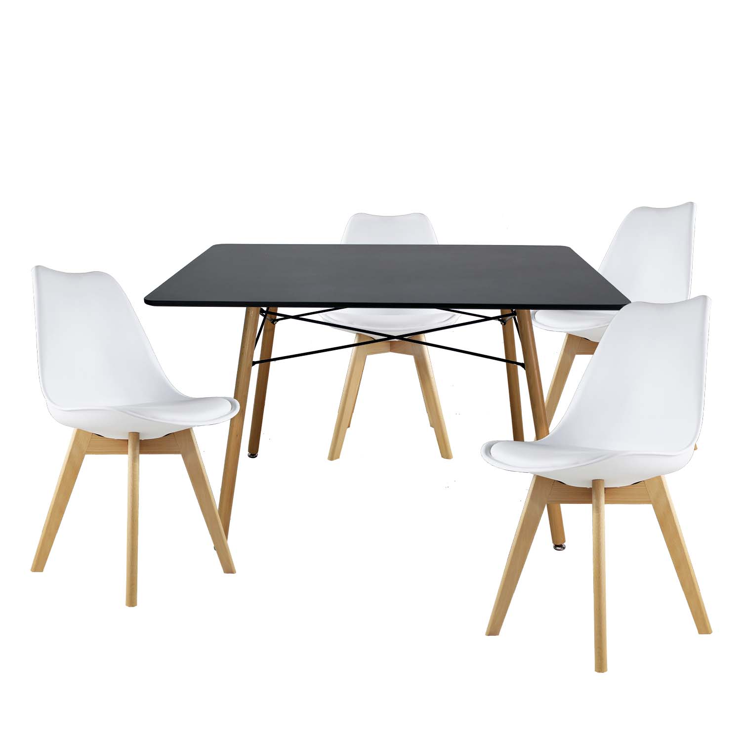 Comedor Rectangular Mundo In Frankfurt para 4 Personas Multicolor