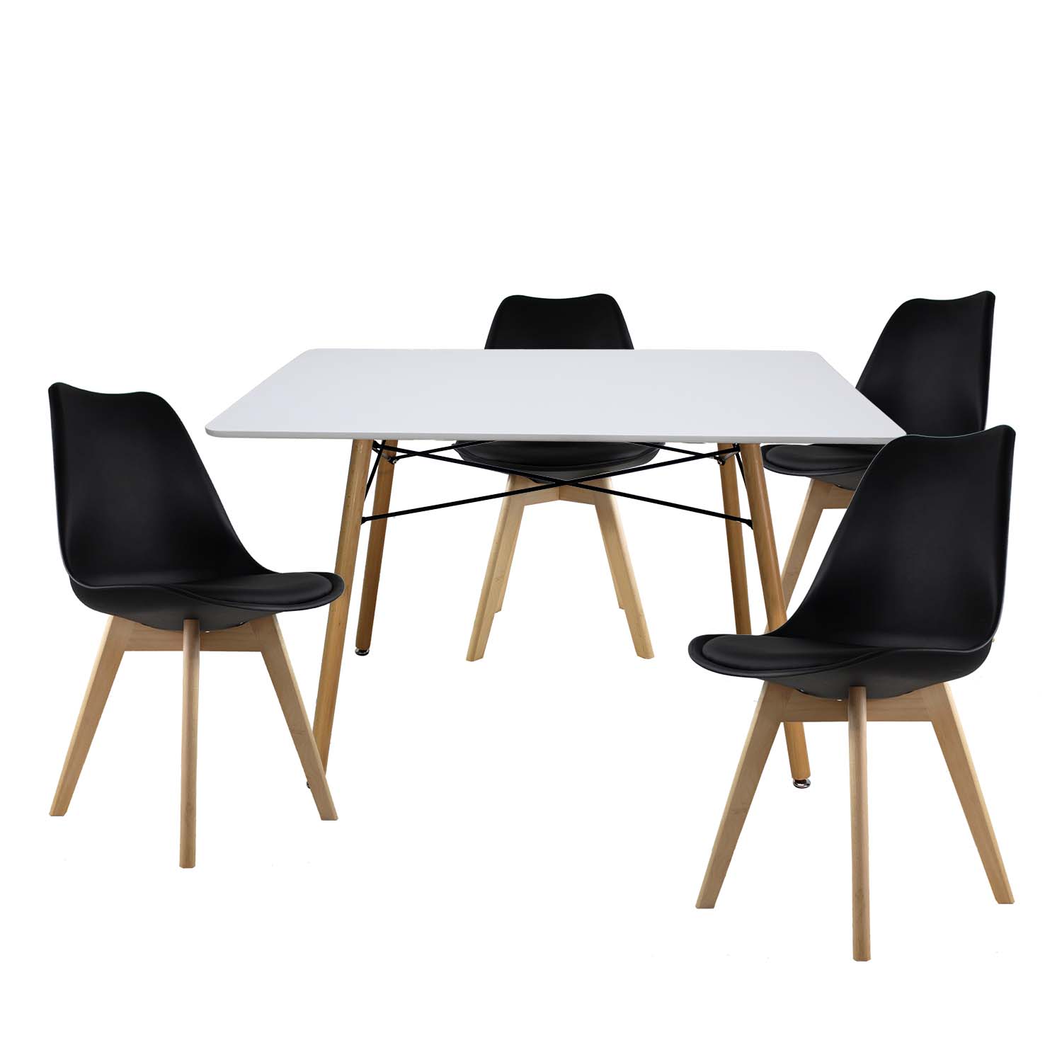 Comedor Rectangular Mundo In Frankfurt para 4 Personas Multicolor