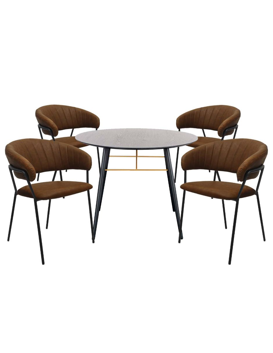 Comedor Circular Mundo In Onno para 4 Personas Multicolor