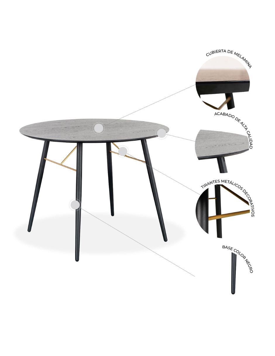 Foto 5 | Comedor Circular Mundo In Onno para 4 Personas Multicolor