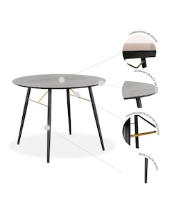 Foto 5 | Comedor Circular Mundo In Onno para 4 Personas Multicolor