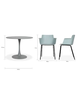 Foto 6 | Comedor Circular Mundo In Vittoria para 4 Personas Multicolor