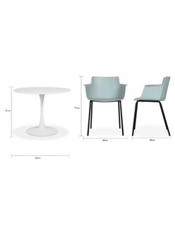 Foto 6 | Comedor Circular Mundo In Vittoria para 4 Personas Multicolor