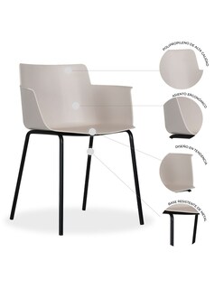 Foto 4 | Comedor Circular Mundo In Vittoria para 4 Personas Multicolor