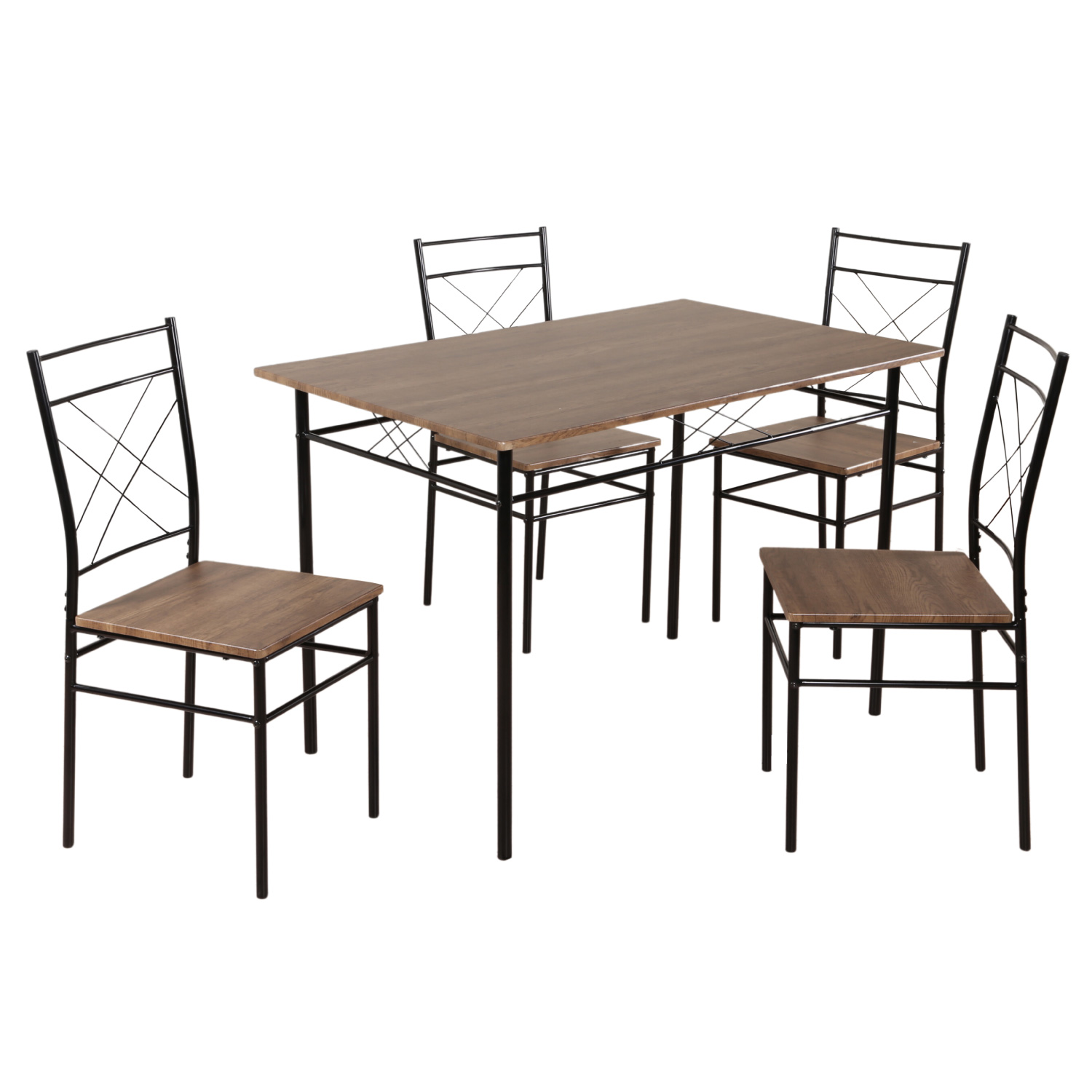 Foto 1 | Comedor ColorHome KHMESAX4S Marrón 4 Sillas