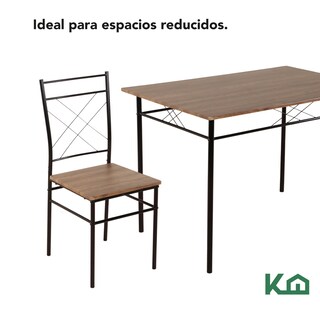 Foto 4 | Comedor ColorHome KHMESAX4S Marrón 4 Sillas