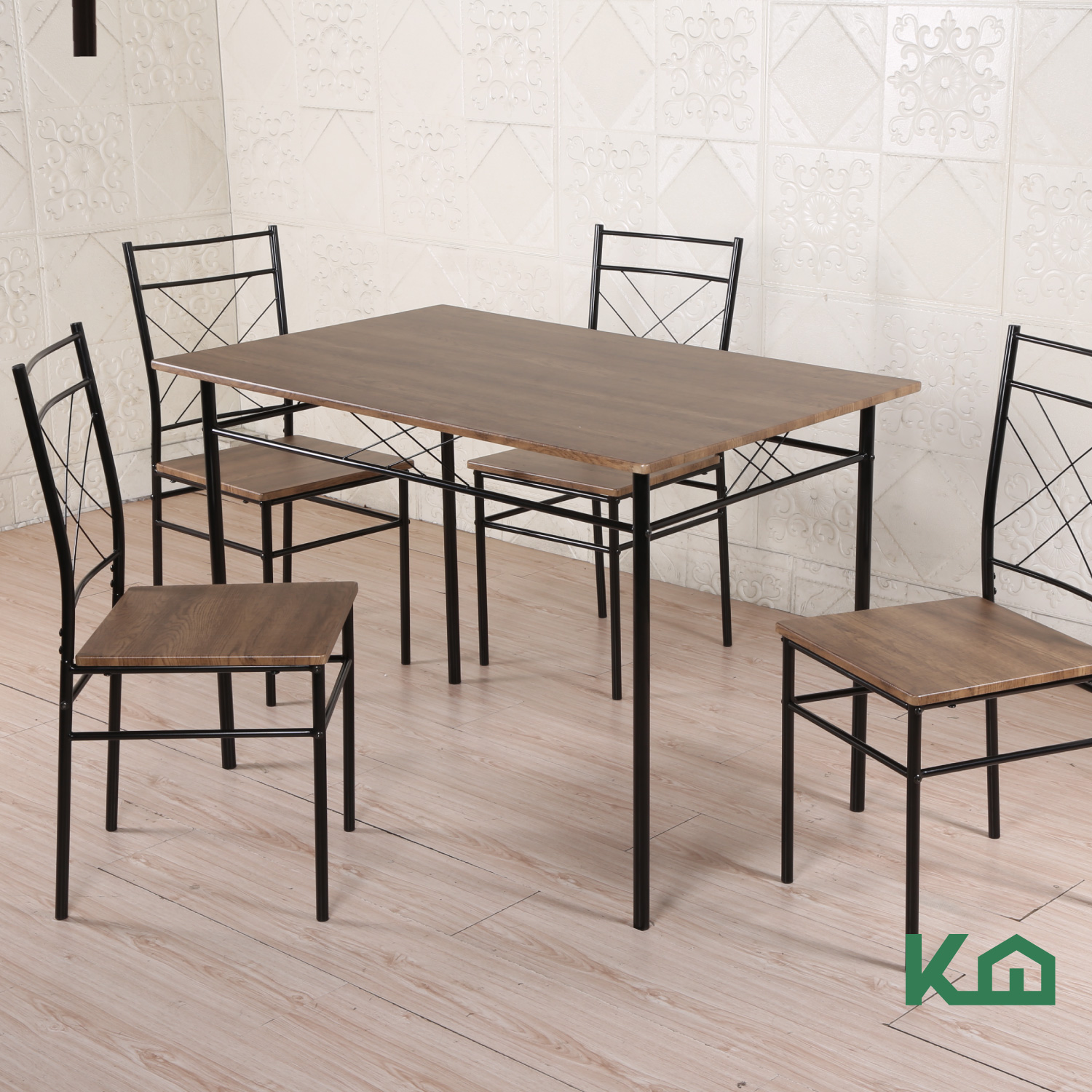 Foto 7 | Comedor ColorHome KHMESAX4S Marrón 4 Sillas