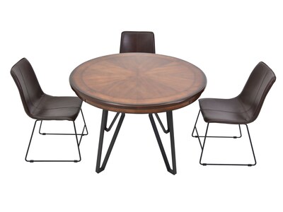 Foto 1 | Comedor con 4 Sillas Cosmobel Sansa color Café