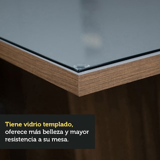 Foto 6 | Juego de Comedor Mesa Tablero de Vidrio 6 Sillas Madesa Alexis Gris