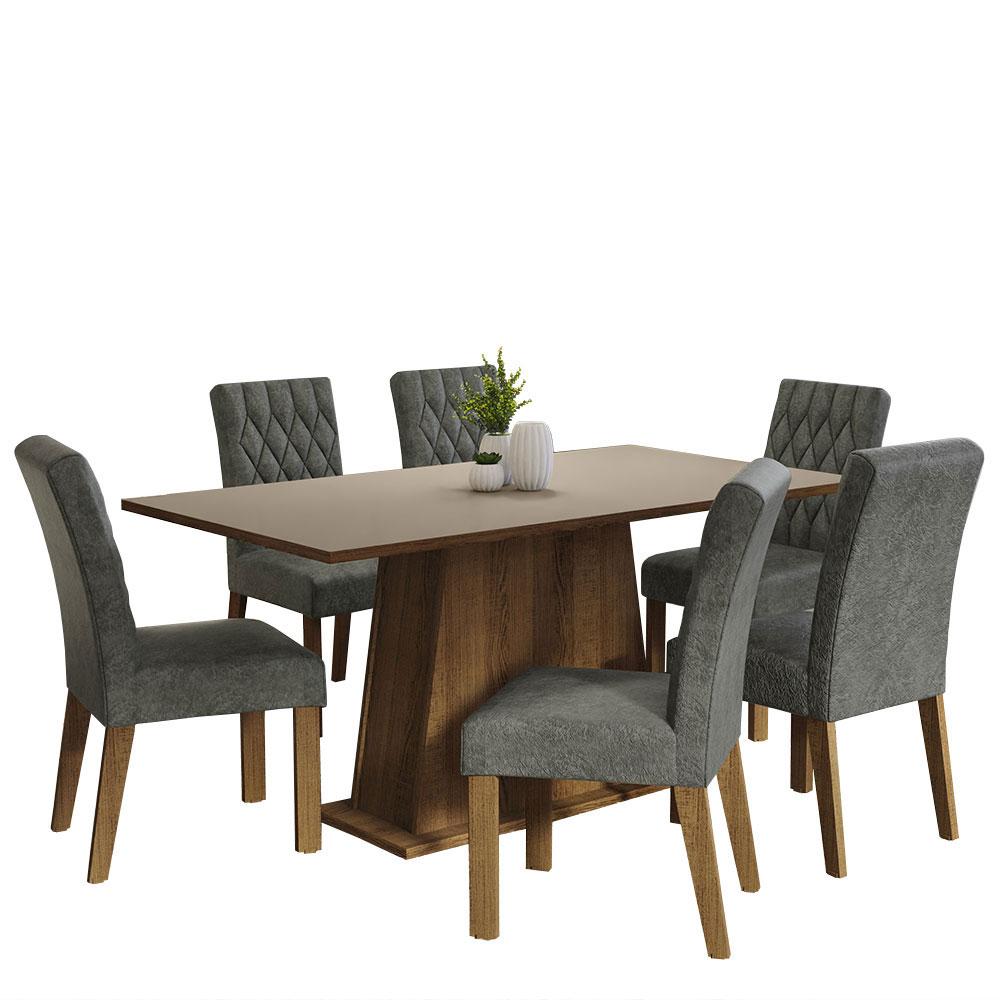 Foto 1 | Juego de Comedor Madesa Britney con 6 Sillas Grises