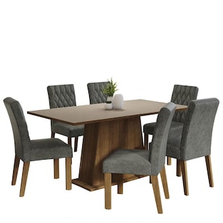 Foto 1 | Juego de Comedor Madesa Britney con 6 Sillas Grises