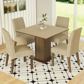 Foto 2 | Juego de Comedor Madesa Deise de Madera con 4 Sillas