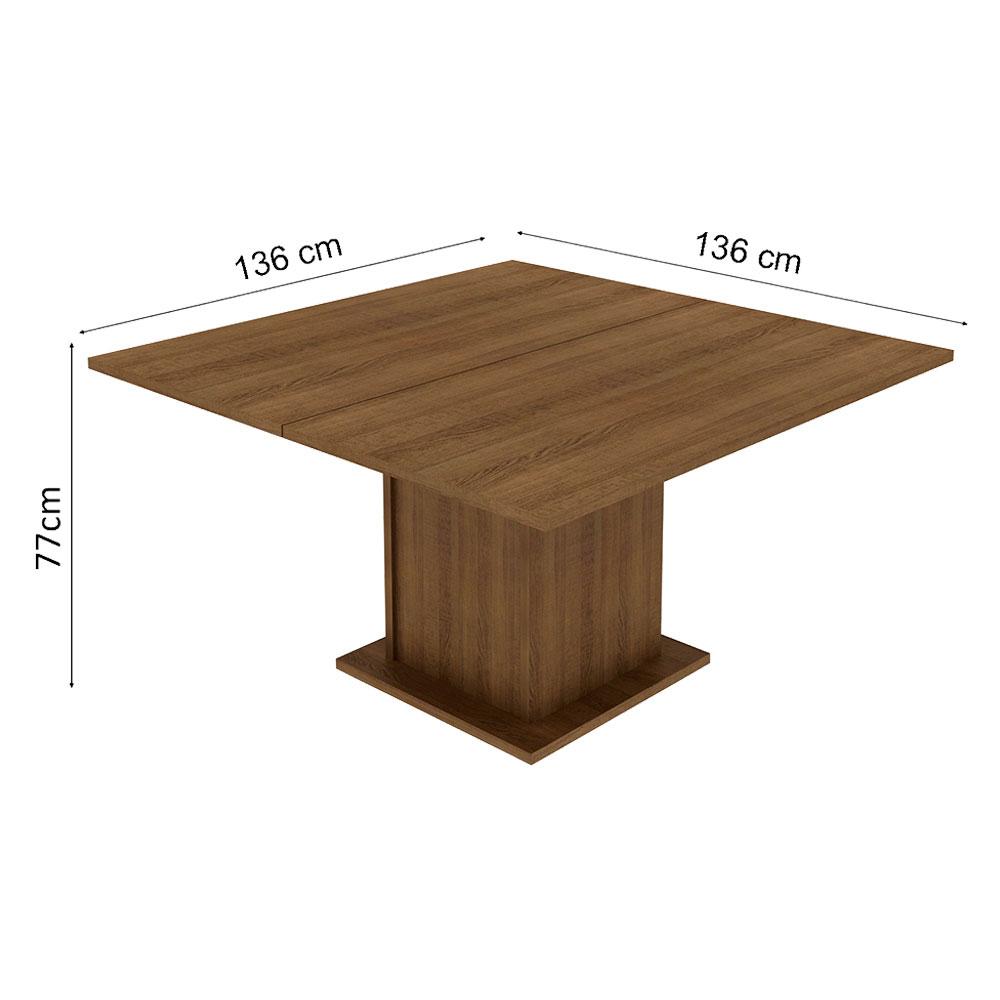 Foto 4 pulgar | Juego de Comedor con Tablero de Madera y 8 Sillas Madesa Marisa Marrón/Negro