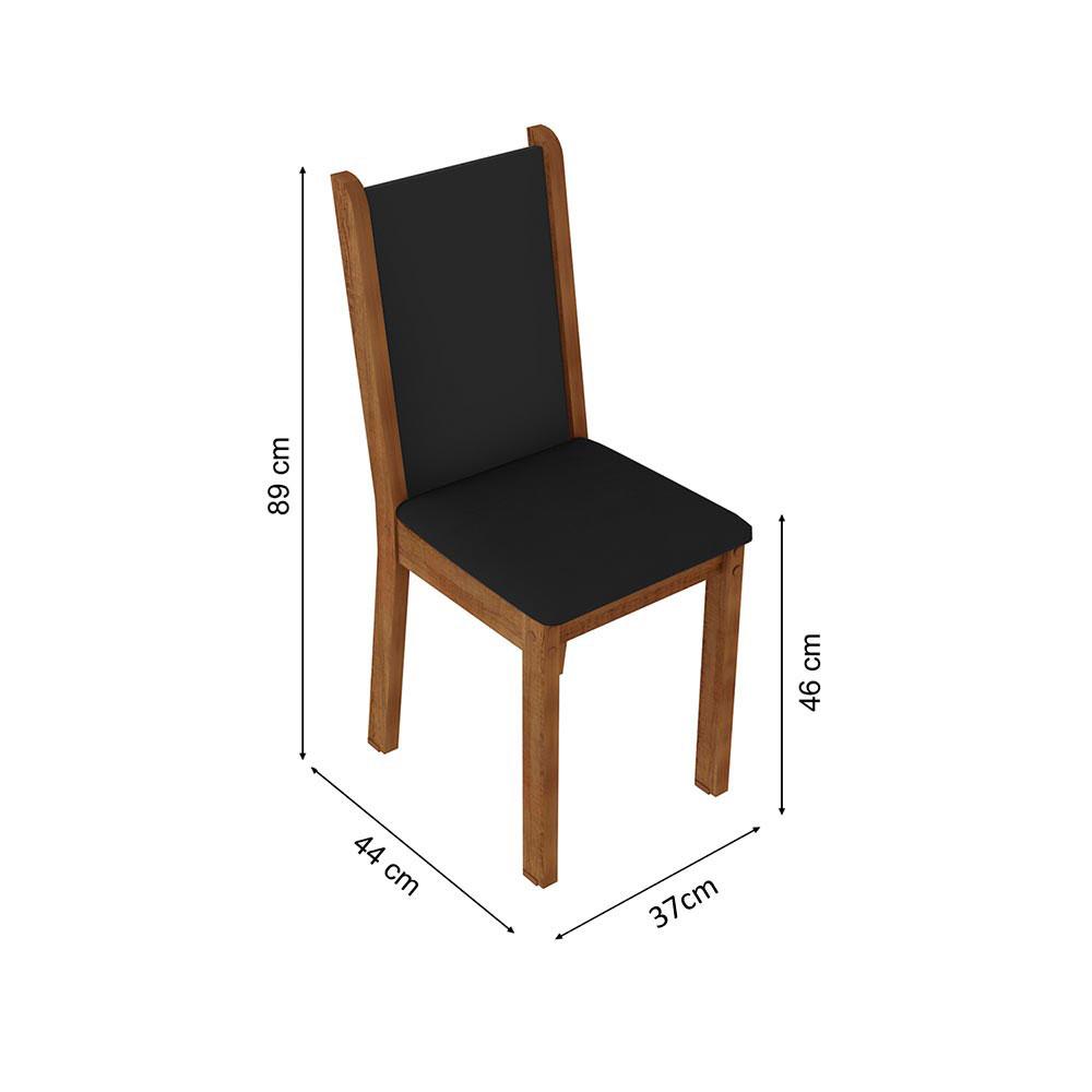 Foto 5 pulgar | Juego de Comedor con Tablero de Madera y 8 Sillas Madesa Marisa Marrón/Negro