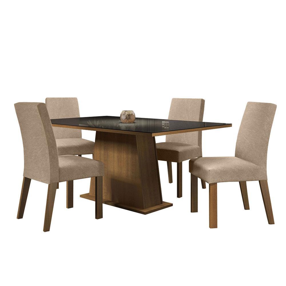 Foto 2 pulgar | Comedor Madesa Sabrina + 4 Sillas Imperial