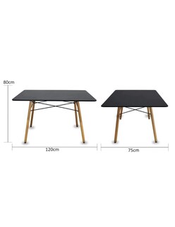 Foto 5 | Comedor Rectangular Mundo In Oslo Para 4 Personas Color Negro