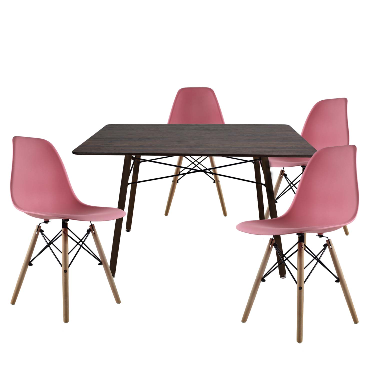 Comedor Rectangular Mundo In Oslo para 4 Personas Multicolor