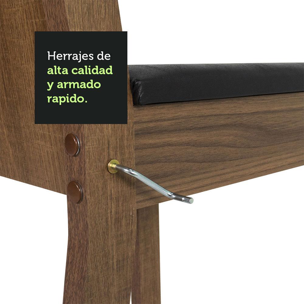 Foto 7 | Comedor Madesa Samara Marrón con 4 Sillas