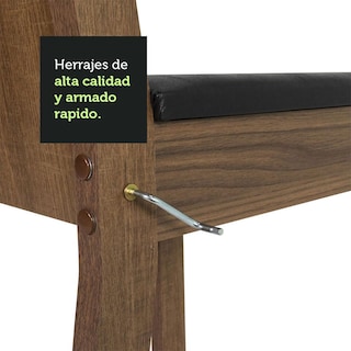 Foto 7 | Comedor Madesa Samara Marrón con 4 Sillas