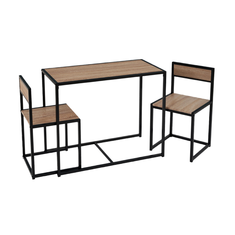 Juego de Comedor 3 Piezas Ilios Innova WH-23 Industrial Marrón