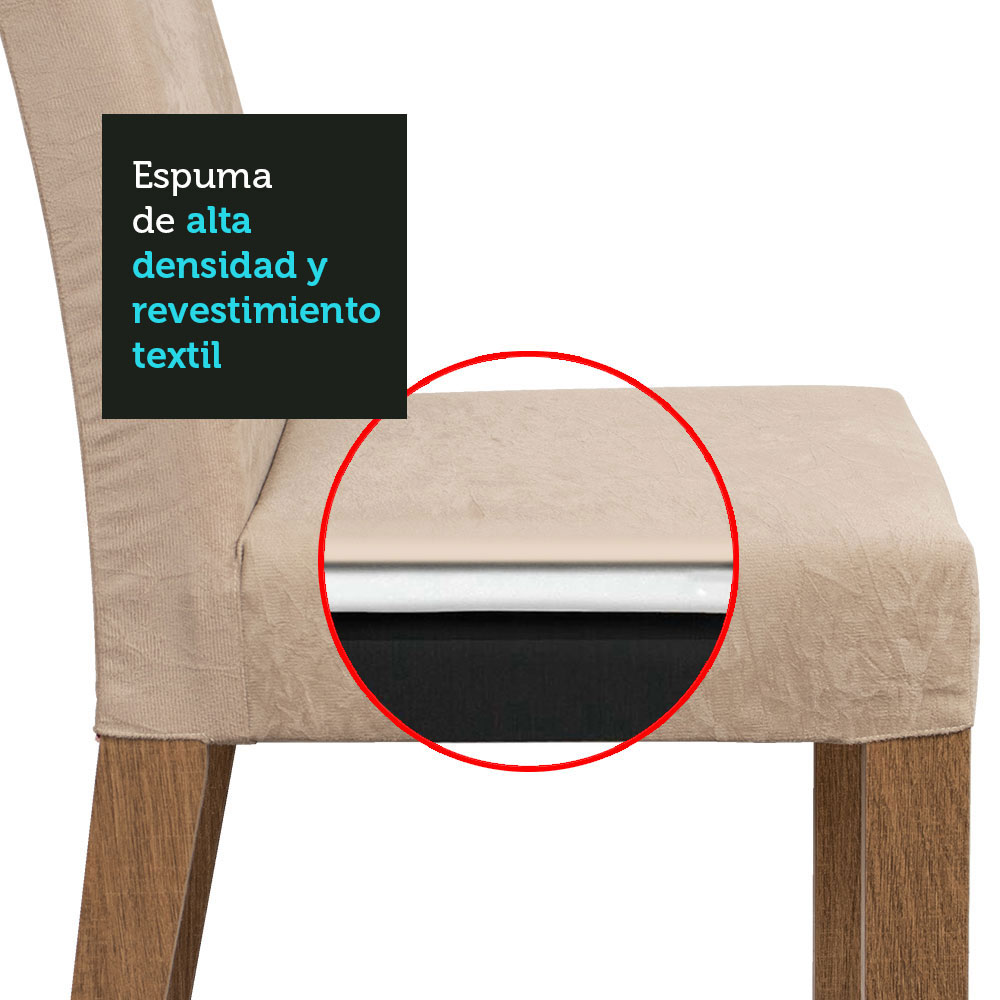 Foto 8 | Juego de Comedor con Tapa de Madera + 6 Sillas Imperial Madesa Renata