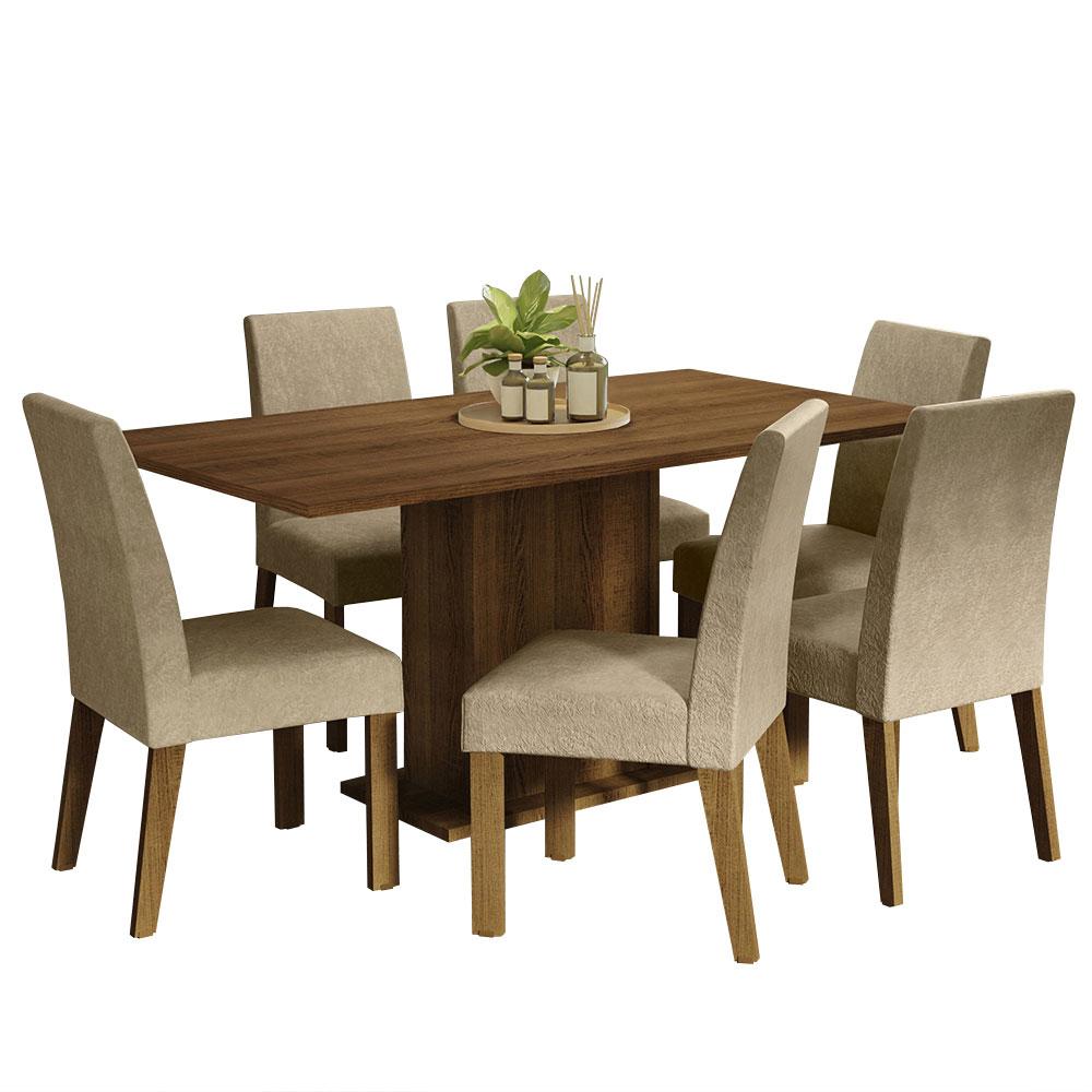 Foto 2 pulgar | Comedor con Tapa de Madera - 6 Sillas Imperial Madesa Renata