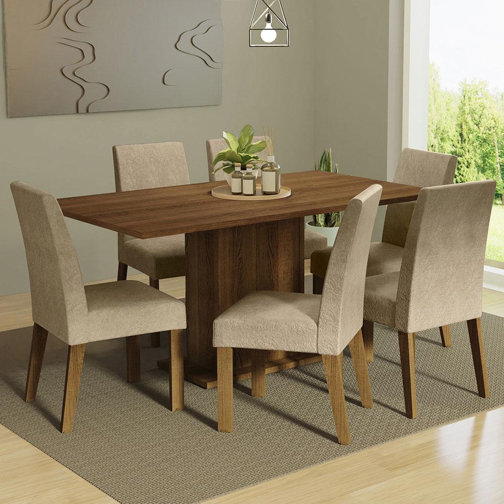 Foto 3 pulgar | Comedor con Tapa de Madera - 6 Sillas Imperial Madesa Renata