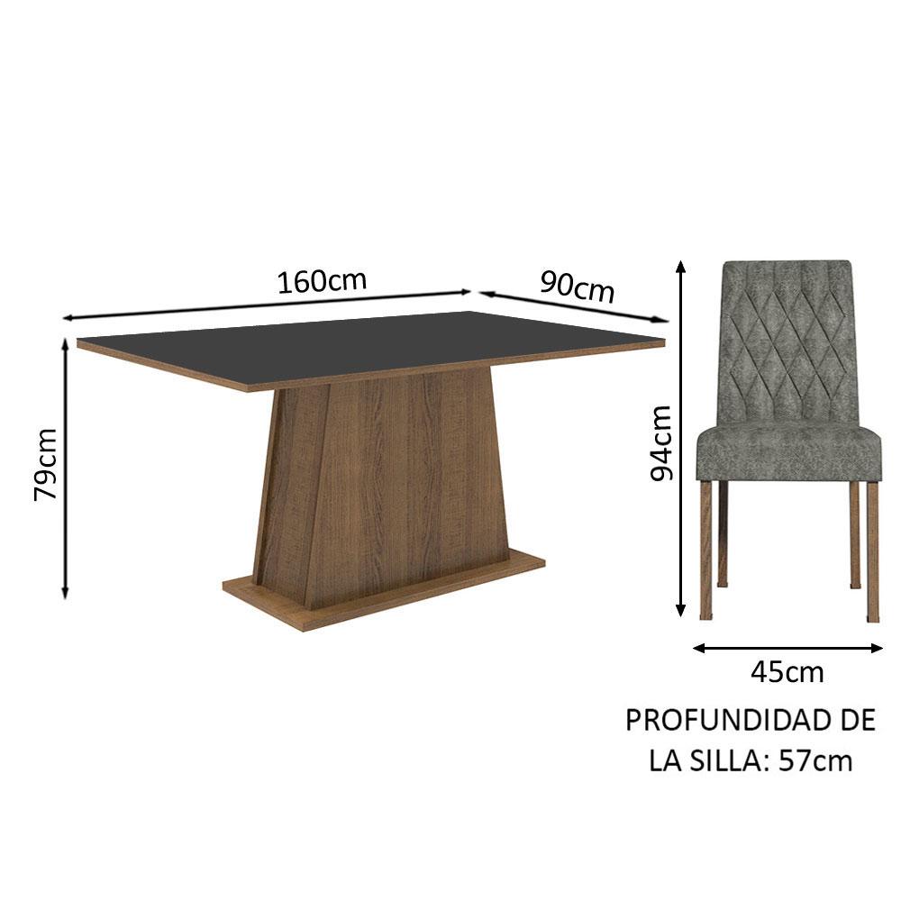 Foto 8 pulgar | Juego de Comedor Ashley Madesa Madera 4 Sillas