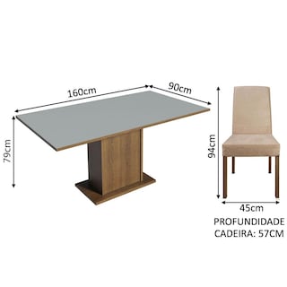 Foto 3 | Juego de Comedor Madesa Keila Gris con Tapa de Madera más 4 Sillas Imperial
