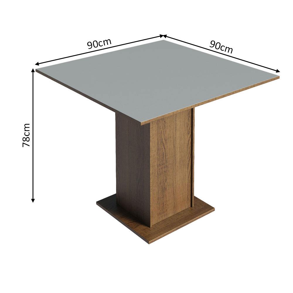 Foto 5 pulgar | Juego de Comedor de Madera + 4 Sillas Madesa Marrón