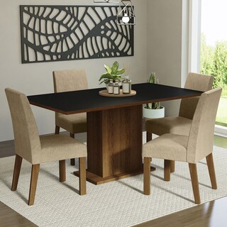 Foto 2 | Juego de Comedor con Tapa de Madera + 4 Sillas Imperial Madesa Keila