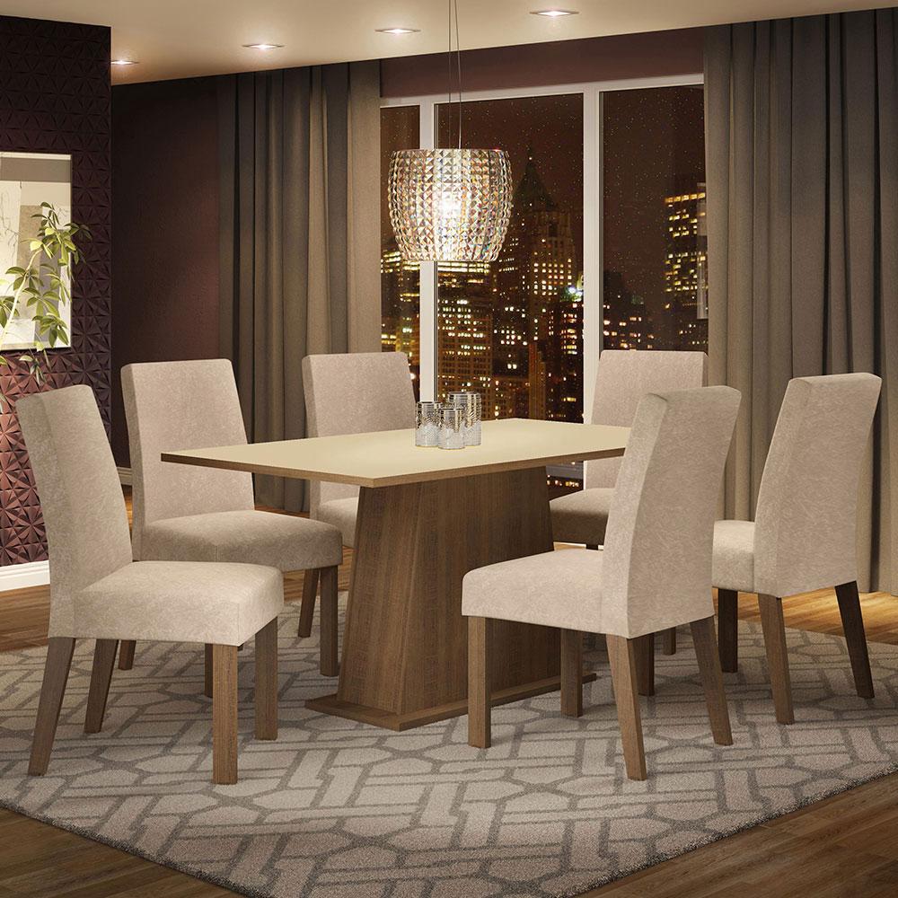 Foto 2 | Juego de Comedor Madesa Roberta con Mesa de Tapa de Madera Y 6 Sillas