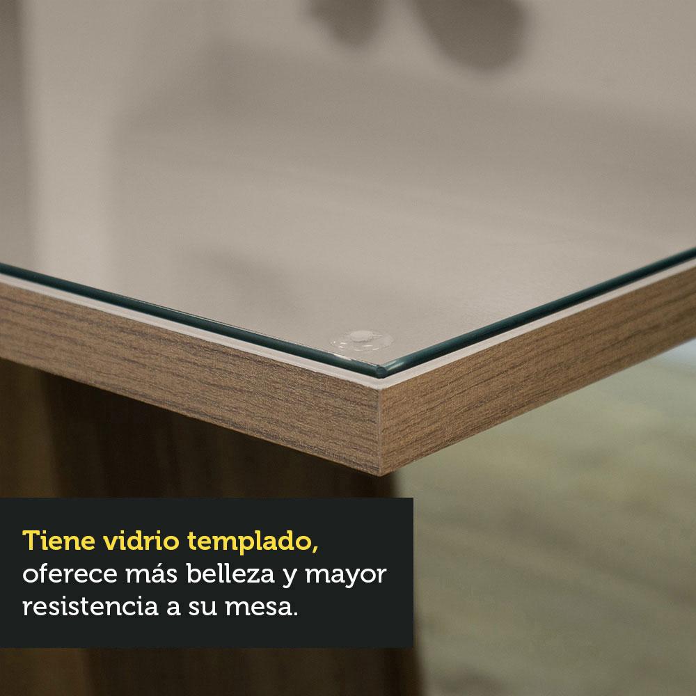 Foto 9 pulgar | Comedor Madesa color Beige con 6 Sillas