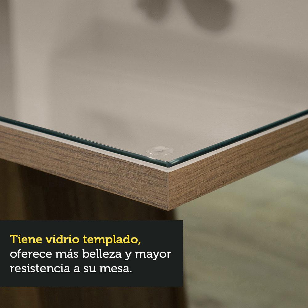 Foto 7 pulgar | Comedor Madesa color Beige con 4 Sillas