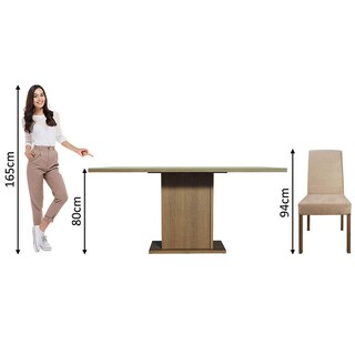 Foto 8 | Comedor Madesa color Beige con 4 Sillas